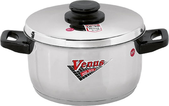 Venus Βαθιά Ανοξείδωτη Κατσαρόλα 6.1lt / 28cm