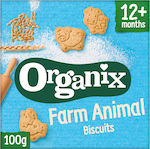 Organix Biscuiți Farm Animal Biscuits Fără zahăr 100gr pentru 12+ luni 1buc