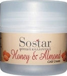 Sostar Focus Honey & Almonds Αnti-aging & Moisturizing 24h Day/Night Cream Suitable for Dry Skin 50ml