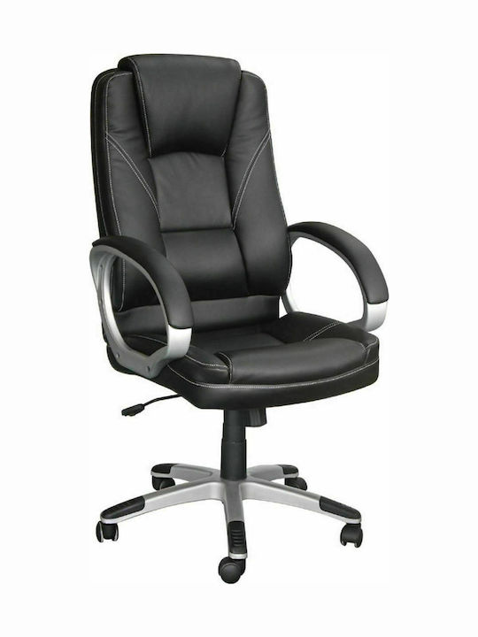 BF6950 Executive Reclining Office Chair with Fixed Arms Black Woodwell