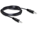 DeLock Καλώδιο Ήχου 3.5mm male - 3.5mm male Μαύρο 2.5m 84001