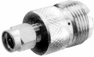 Ultimax V7828 Converter SMA male to Coaxial female Silver 1pcs