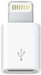 Μετατροπέας Lightning male σε micro USB female White Λευκό