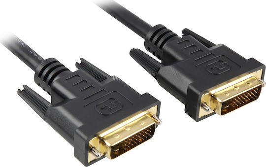 Sharkoon Cable DVI-D male - DVI-D male 2m (Dual Link)