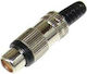 Ultimax RJ225N Plug RCA female Black