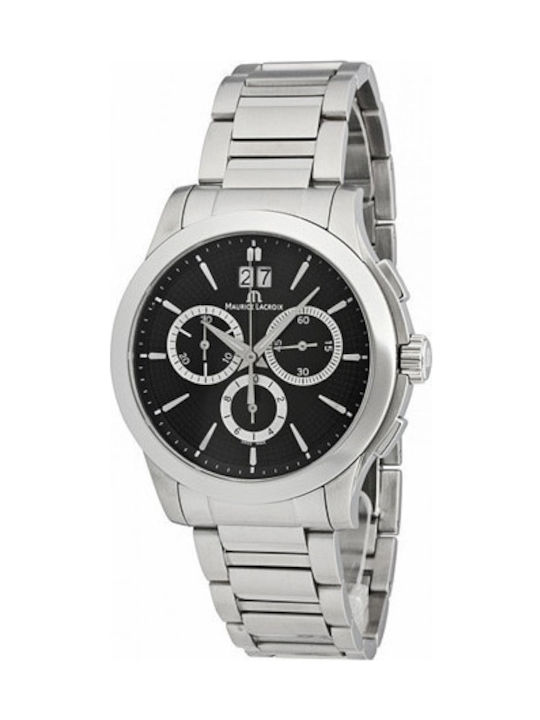 Maurice Lacroix Battery Chronograph Watch with Metal Bracelet