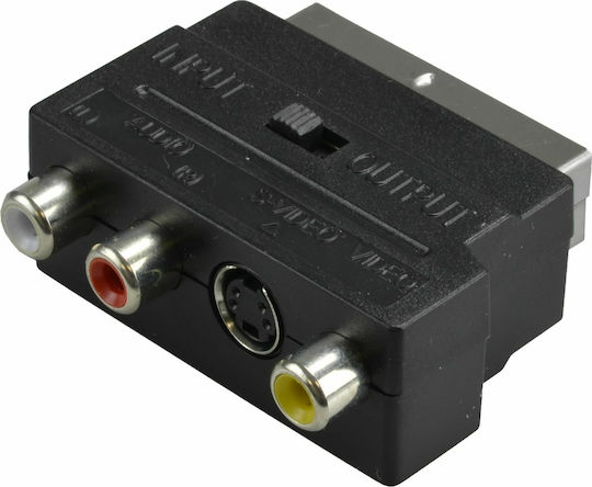 Tipa Converter Scart Male to RCA / S-Video Female 1 Piece