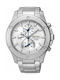 Seiko Battery Chronograph Watch with Metal Bracelet Silver