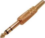 Ultimax LZ413G Plug 6.3mm Jack stereo male Gold (01.096.0034)