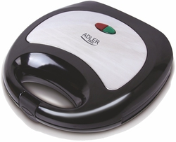 Adler AD 3015 750W for for 2 Sandwiches Sandwiches Inox