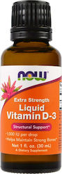 Now Foods Liquid Vitamin D-3 Vitamin for Immune System Boost 1000iu 30ml