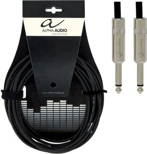Alpha Audio 190.500 Кабел 6,3 мм мъжки - 6,3 мм мъжки 3м Черен (190.500)