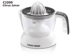 Black & Decker Electric Juicer 30W with 500ml Capacity White Black & Decker Electric Juicer 30W with 500ml Capacity White