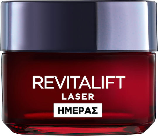 L'Oreal Paris Revitalift Laser Gesichtscreme für Gesicht & Lippen Tag für Feuchtigkeitsspendend, Anti-Aging & Festigung mit Hyaluronsäure 50ml