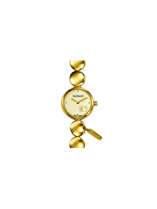 Cacharel Watch with Gold Metal Bracelet CN3306FR