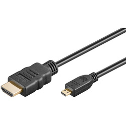 Goobay 31941 HDMI 1.4 HDMI male - micro HDMI male 1.5m Μαύρο (31941)