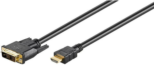 Goobay Kabel DVI-D-Stecker - HDMI-Stecker 2m Schwarz (51580)