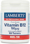 Lamberts Vitamin B12 100mcg 100 ταμπλέτες