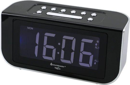 Soundmaster Ceas De Masă Digital Cu Ceas Deșteptător Și Radio Negru FUR 4005