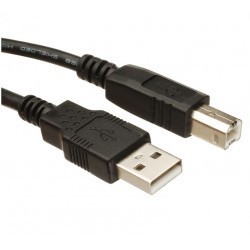 VCOM CU201-B-1.5 USB 2.0 USB-A male σε USB-B male 1.5m