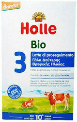 Holle Γάλα σε Σκόνη Βιολογικό Αγελαδινό No 3 10m+ 600gr χωρίς Γλουτένη