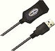 Aculine USB 2.0 Cablu USB-A - USB-A female Negru 20m RUSB-004
