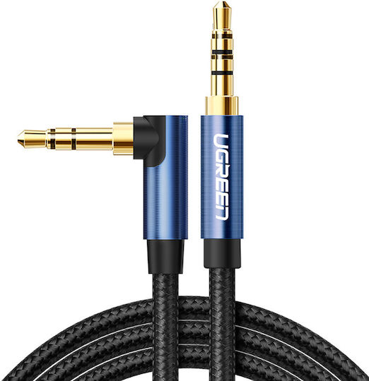 Ugreen 3.5mm Jack Cable 3.5mm Male - 3.5mm Male Blue 1.5m With Gold Plated Terminals 12204