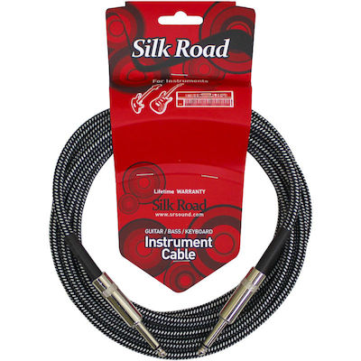 Silk Road Kabel 6,3mm Stecker - 6,3mm Stecker 3m Schwarz (LRG301-3)