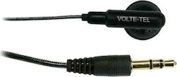 Volte-Tel Ακουστικά Ψείρες Earbuds VT015 Mono 3.5mm Μαύρα