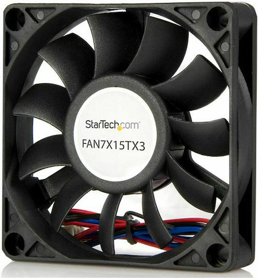 StarTech FAN7X15TX3 Case Fan 70mm 3500rpm 29.58cfm Without LEDs Lighting and Connection 3-Pin