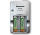 Panasonic BQ-326 Ladegerät 2 Batterien Ni-MH Größe AA/AAA in Silber Farbe