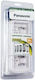 Panasonic BQ-CC15 Battery Charger for 4 Ni-Cd/Ni-MH Batteries with Size AA/AAA/9V/D in White Color