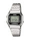 Casio Digital Watch with Silver Metal Bracelet