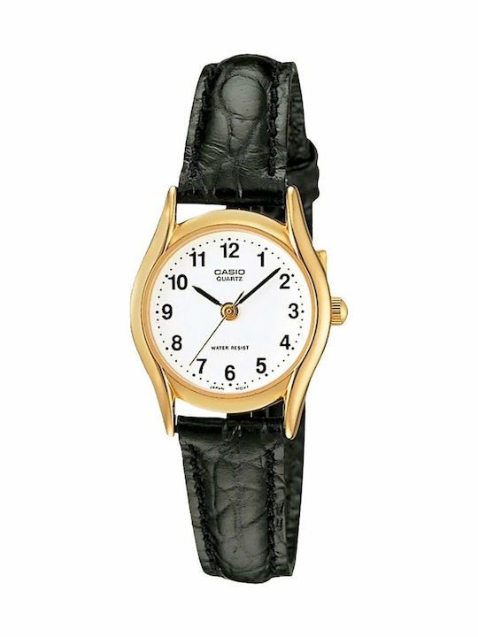 Casio Ρολόι Μπαταρίας με Δερμάτινο Λουράκι