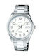 Casio Men's Watch 38.5mm Battery with Silver Metal Bracelet