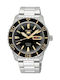 Seiko 5 Sports Ανδρικό Ρολόι 42mm Μπαταρίας με Ασημί Μεταλλικό Μπρασελέ