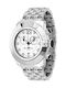 Glam Rock Women's Watch Chronograph with Silver Metal Bracelet