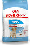 Royal Canin Puppy Medium 4kg Trockenfutter für Welpen mittlerer Rassen mit Mais und Geflügel