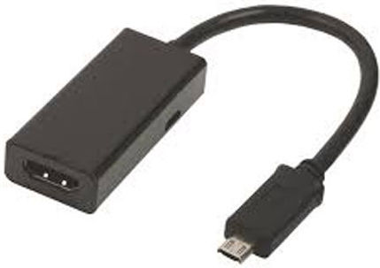 Valueline VLMP 39001 B0.20 Μετατροπέας MHL male σε USB-B / micro USB female 1τμχ