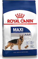 Royal Canin Maxi Adult 4kg Hrană Uscată pentru Câini Adulți de Rase Mari cu Porumb, Păsări de curte și Orez