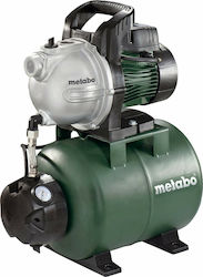 Metabo 600968000 Single Stage Single Phase Water Pressure Pump with 24 Litre Container 900W