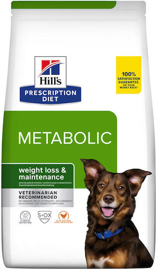 Hill's Prescription Diet Metabolic 4kg Ξηρά Τροφή Διαίτης για Ενήλικους Σκύλους με Κοτόπουλο