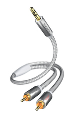 Inakustik 3.5mm male - RCA male Cable Gray 1.5m (004100015)