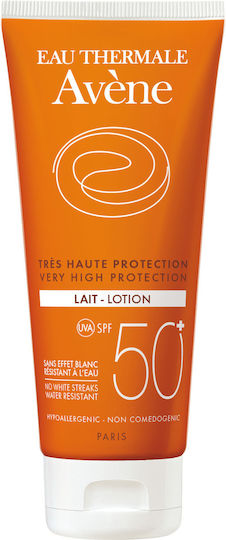 Avene Lait Waterproof Sunscreen Cream for the Body SPF50 100ml