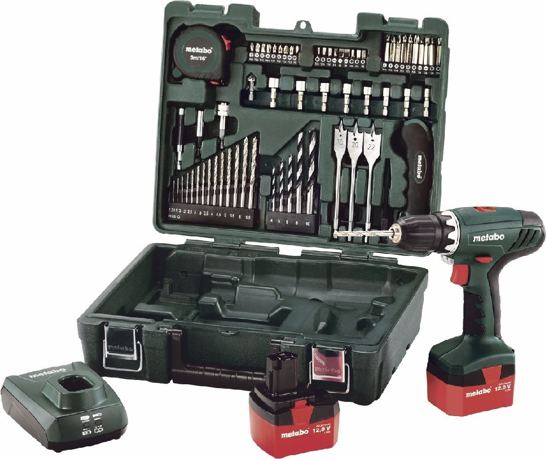 Metabo BS 12 NiCd Set Δραπανοκατσάβιδο Μπαταρίας 12V 2x1.7Ah | Skroutz.gr