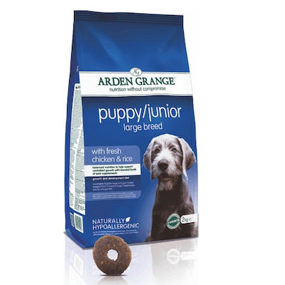 Arden Grange Puppy/Junior Large 12kg Hrană Uscată pentru Cățeluși de Rase Mari cu Orez