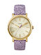 Timex Watch with Purple Leather Strap