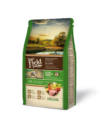 Sam's Field Puppy 2.5kg Dry Food With Few Grains for Puppies with Chicken, Corn and Potatoes