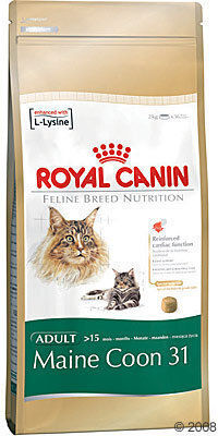 Royal Canin Maine Coon Adult Dry Food Gluten-Free for Adult Cats with Poultry / Rice 10kg