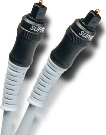 Supra ZAC TOSLINK 1m TOS male Optical Cable White